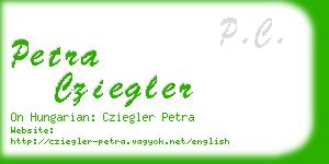 petra cziegler business card